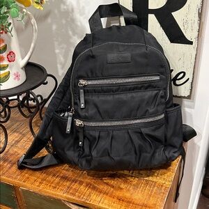 Anne Klein Sleek Black Backpack